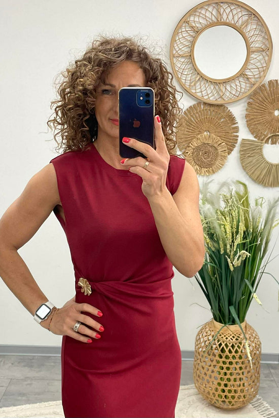 HELEN - Teskövető / BODYCON / ruha. Bordó