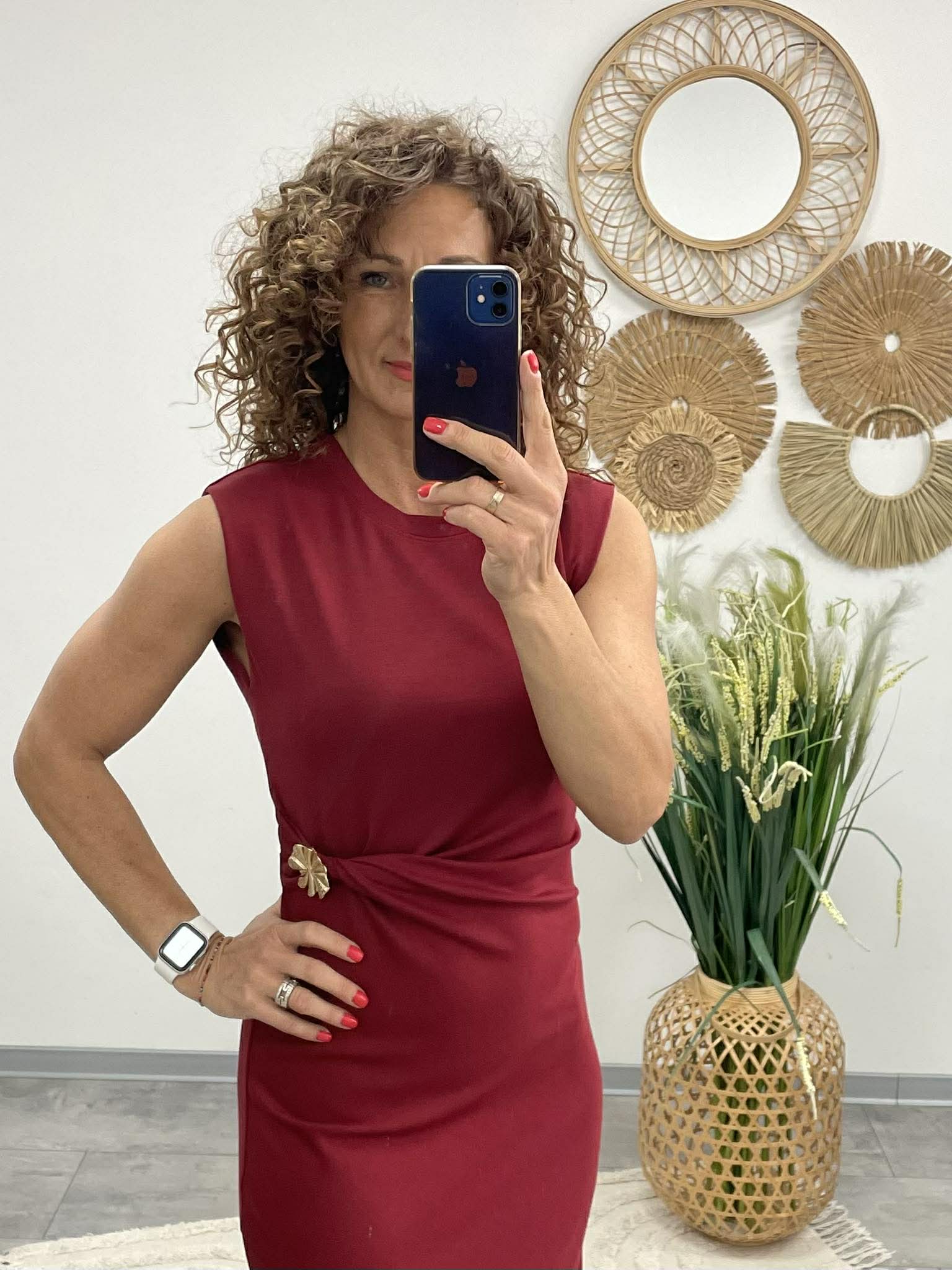 HELEN - Teskövető / BODYCON / ruha. Bordó