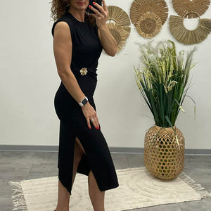 HELEN - Testkövető / BODYCON / ruha. Fekete