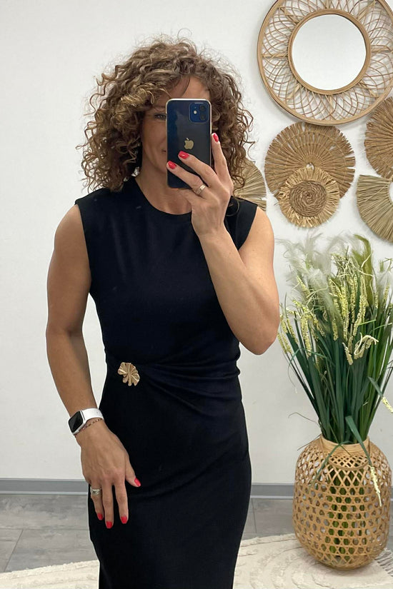 HELEN - Testkövető / BODYCON / ruha. Fekete