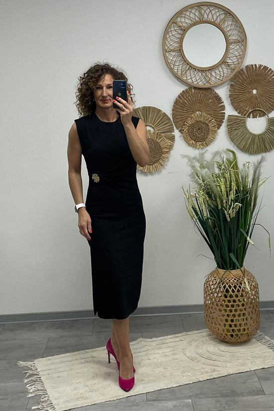 HELEN - Testkövető / BODYCON / ruha. Fekete