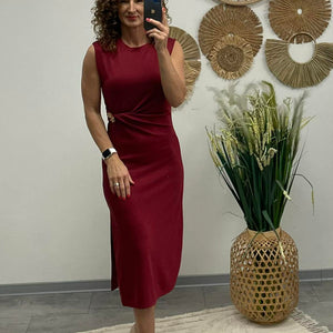 HELEN - Teskövető / BODYCON / ruha. Bordó