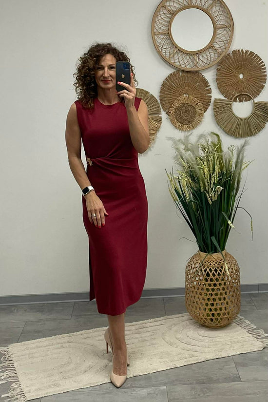 HELEN - Teskövető / BODYCON / ruha. Bordó