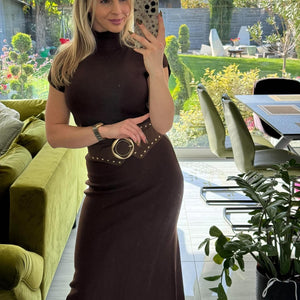 SOFIA  STYLE - Kötött kétrészes. Barna