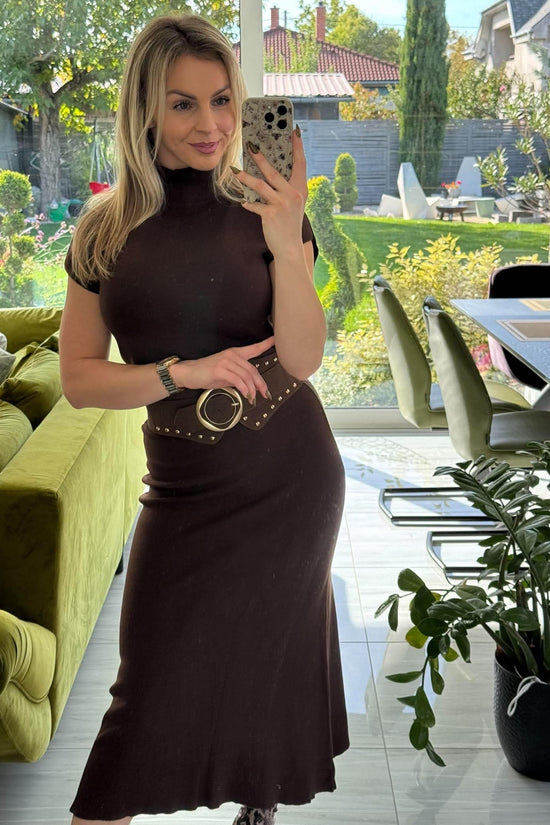 SOFIA  STYLE - Kötött kétrészes. Barna