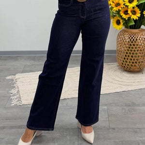 ERIKA - Trapéz farmer nadrág. Denimkék