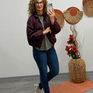 LINA - Széldzseki. Bordó
