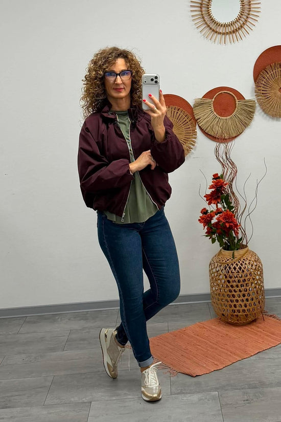 LINA - Széldzseki. Bordó