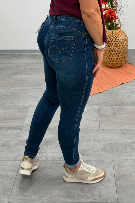 BARKA - Push-up farmer nadrág. Denimkék