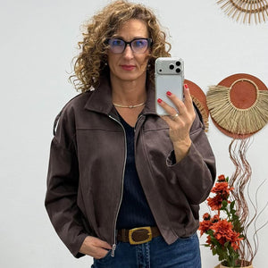CHIARA - átmeneti dzseki. Sötétbarna