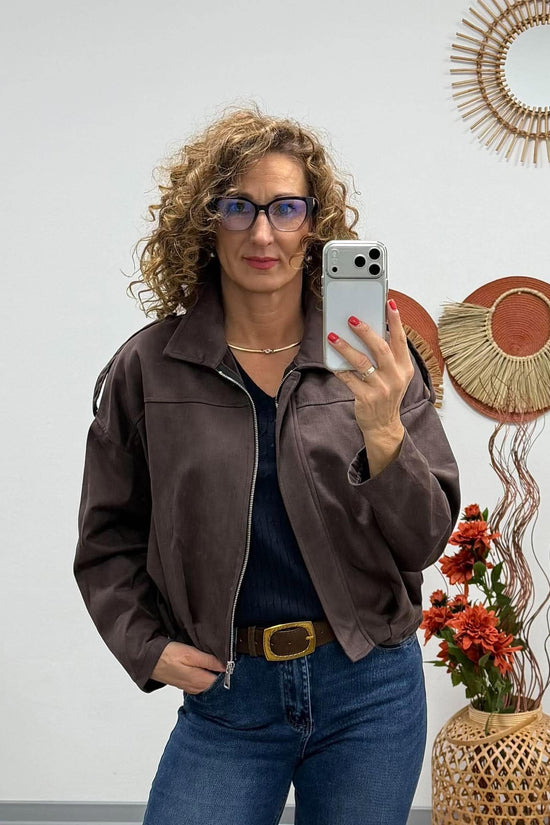 CHIARA - átmeneti dzseki. Sötétbarna