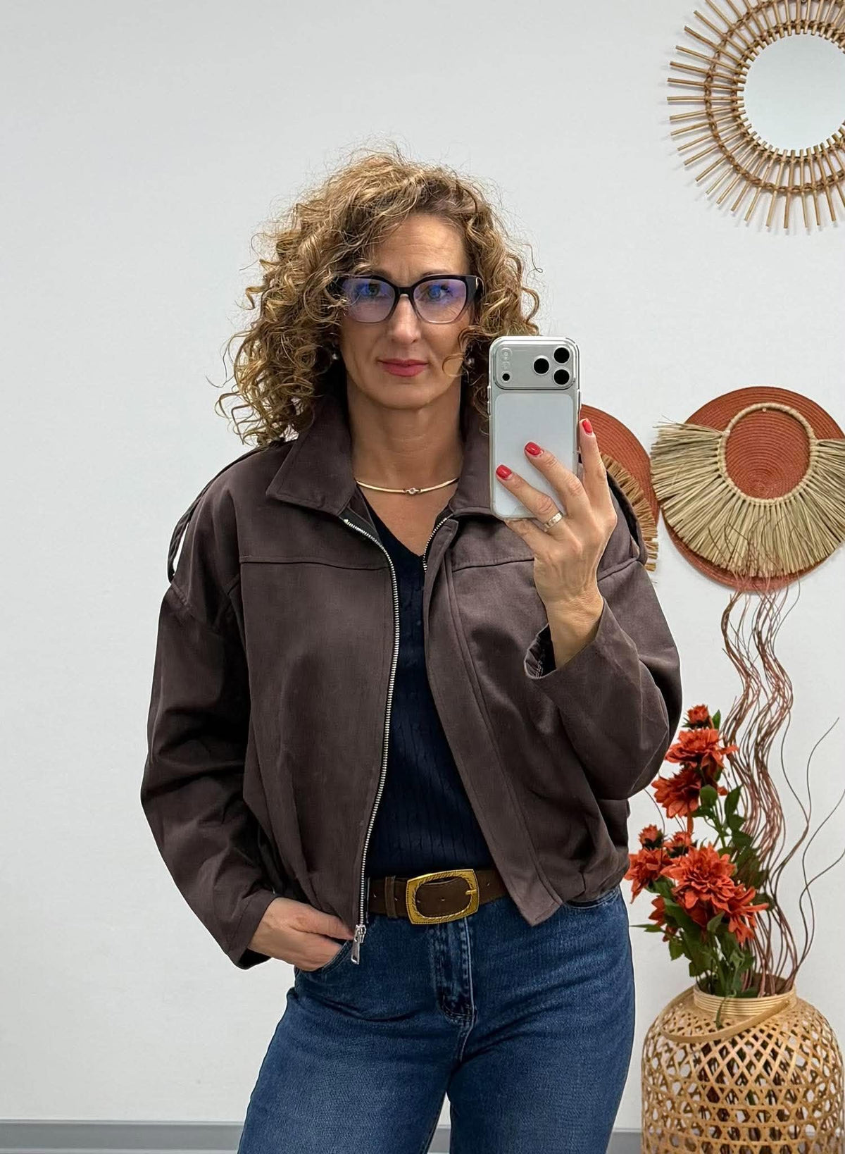 CHIARA - átmeneti dzseki. Sötétbarna