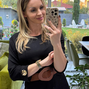 RITA - Bő maxi ruha. Fekete