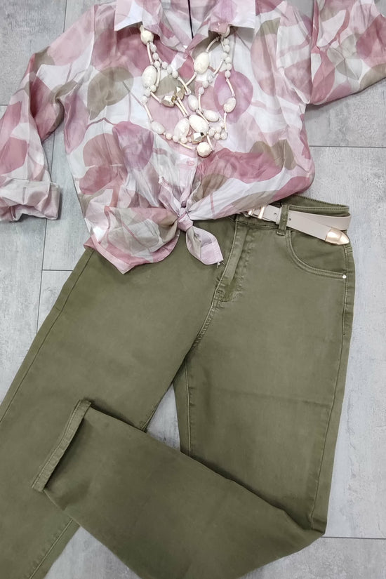 ANIKÓ - MOM - FITT farmer. Khaki