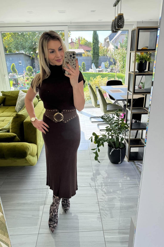 SOFIA  STYLE - Kötött kétrészes. Barna