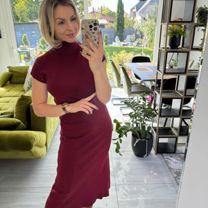 SOFIA STYLE - Kötött kétrészes. Bordó