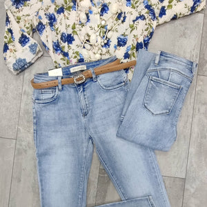 CLEAR - Push Up farmer nadrág. Világos