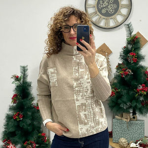 DOYA - Kötött pulóver. Mogyoróbarna