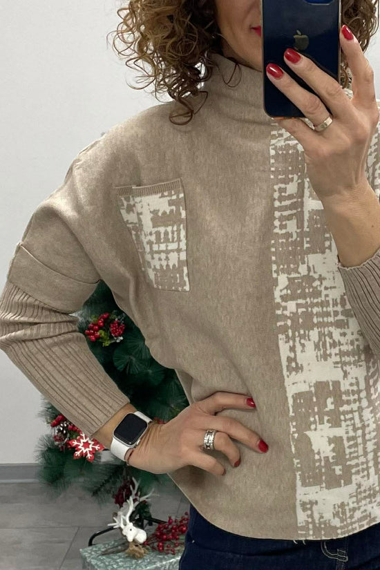 DOYA - Kötött pulóver. Mogyoróbarna