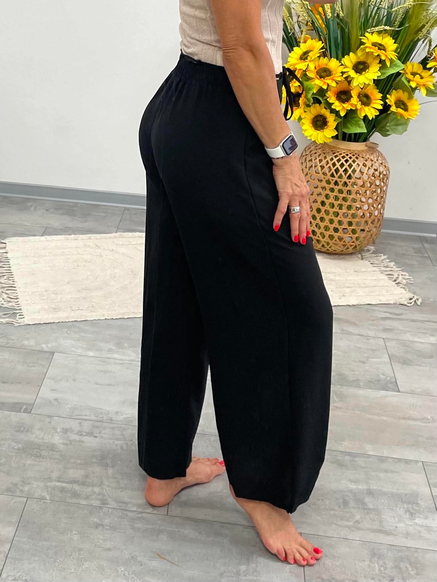 CARRY - Palazzo nadrág Fekete